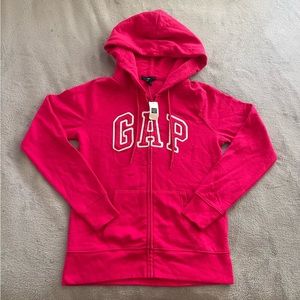 NWT hot pink GAP zip up size s